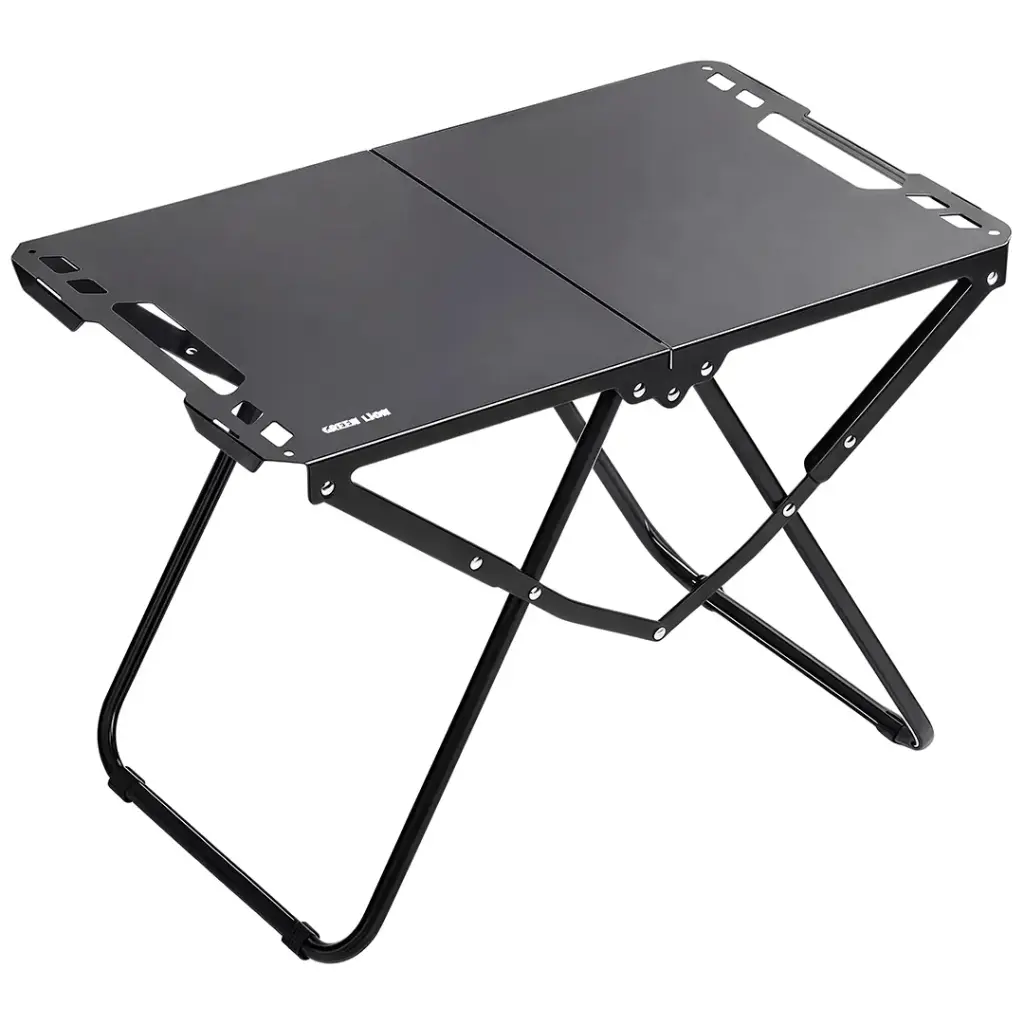 Green Lion Denver Portable Camping Table - Black